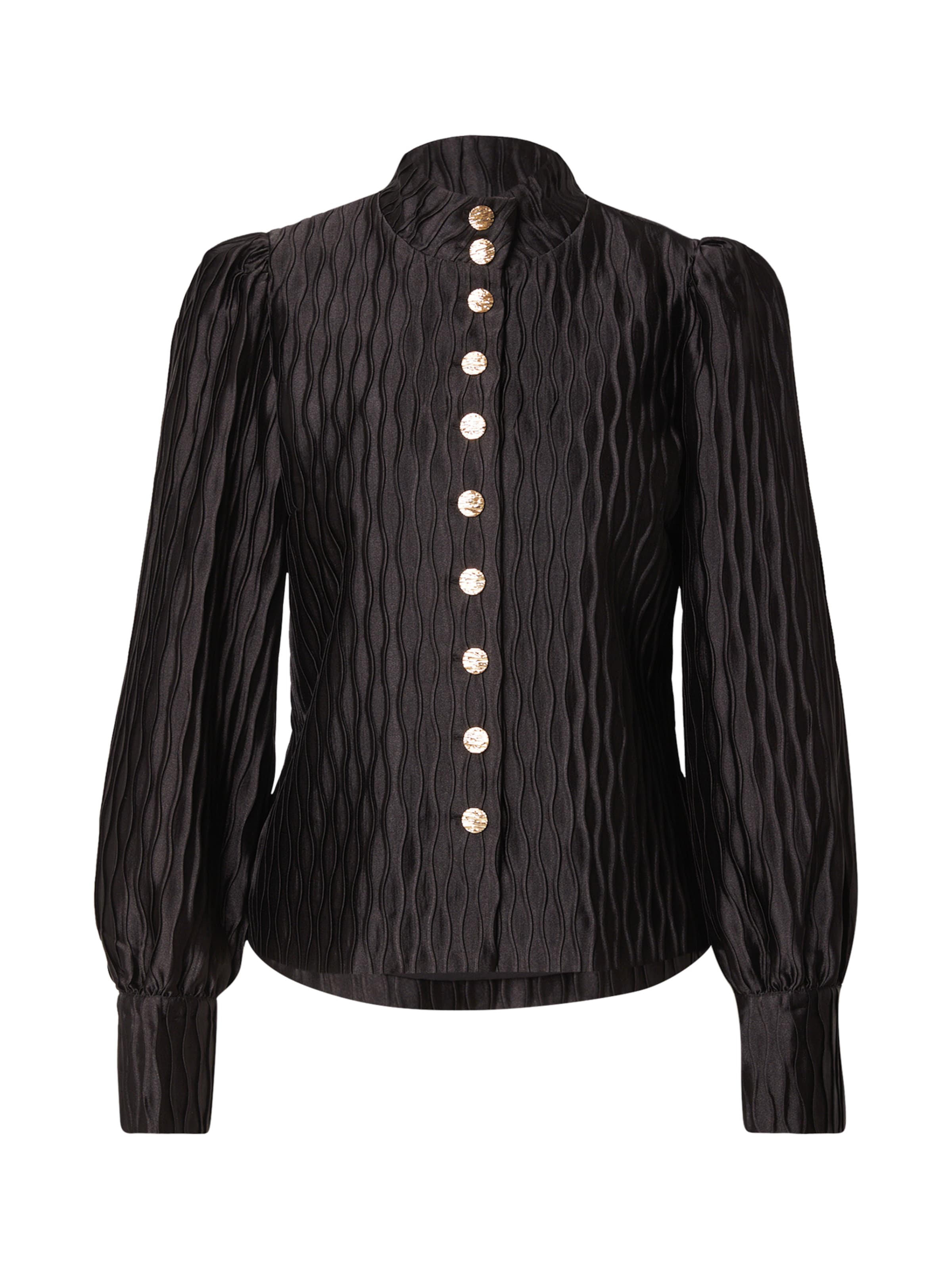 YAS Блузка 'YASRIPPLE' в Черный: спереди