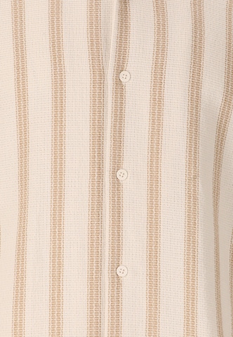 NOU Regular fit Button Up Shirt 'Puth' in Beige