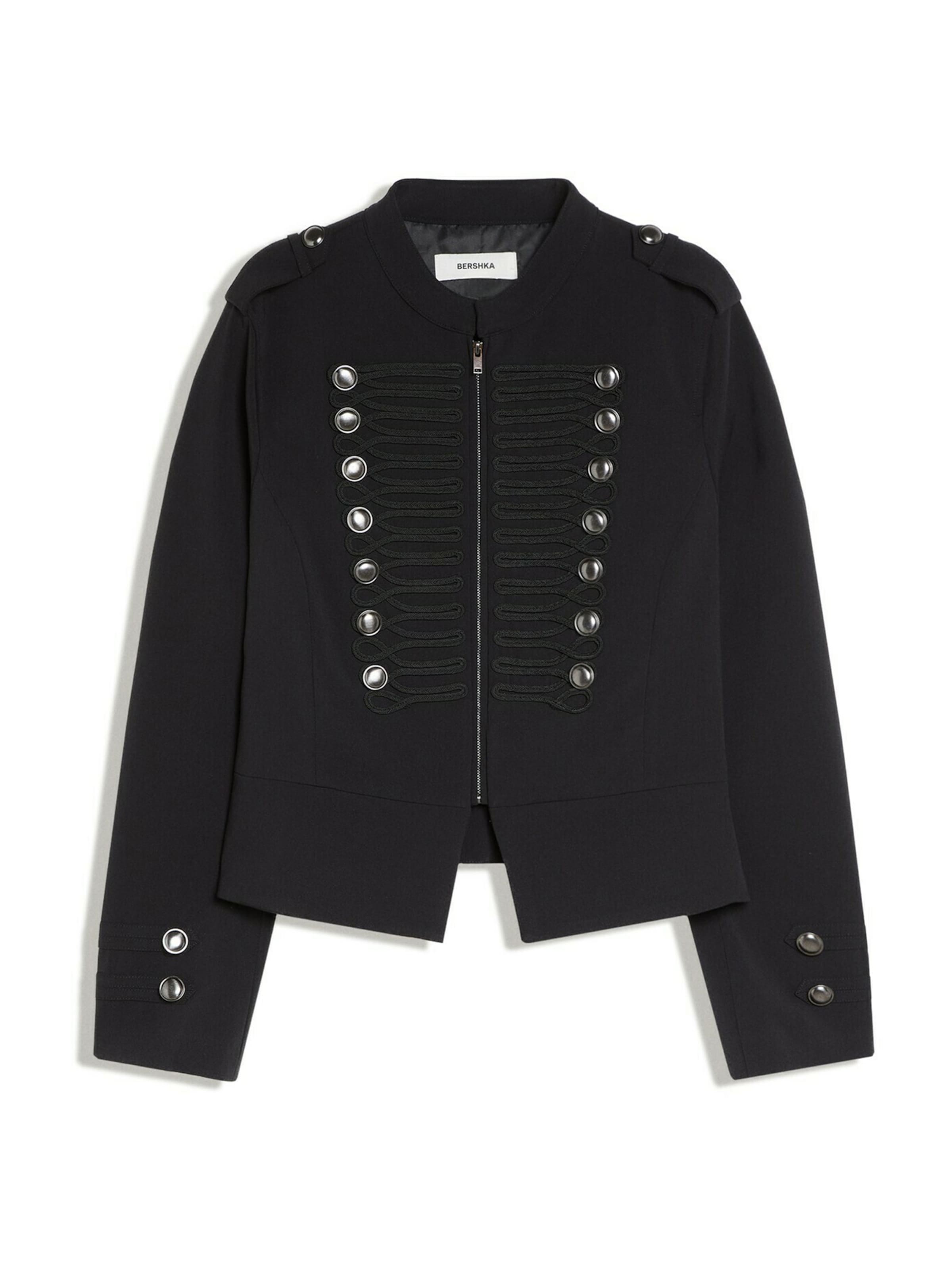 Bershka Blazer en 34 en noir, Vue avec produit