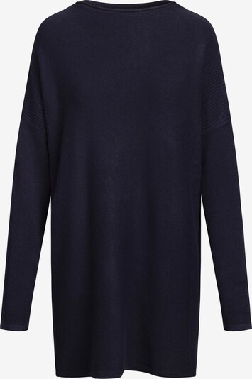 APART Pullover mit Kaschmir Anteil in langer, weiter Form in dunkelblau, Produktansicht