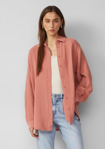 QS Blouse in Oranje: voorkant