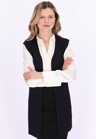 usha BLACK LABEL - Colete de malha 'Classic' em azul: frente