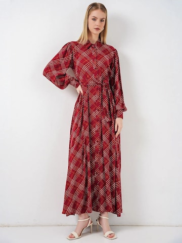 Bigdart Midi Kleid in Rot: Vorderseite