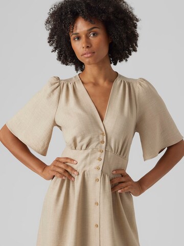 VERO MODA Kleid 'VMMelaney' in Beige