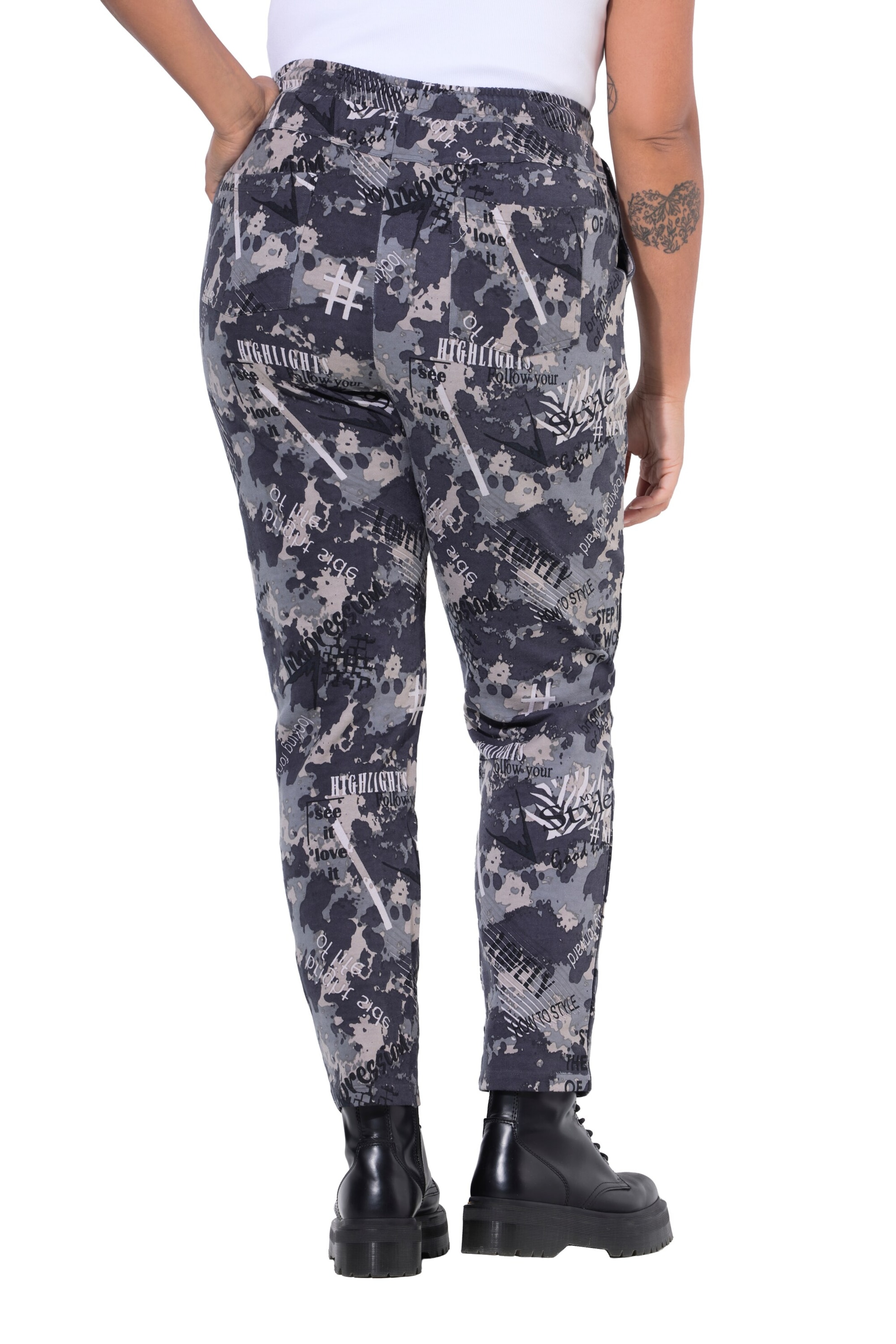 Angel of Style Slimfit Broek in Grijs