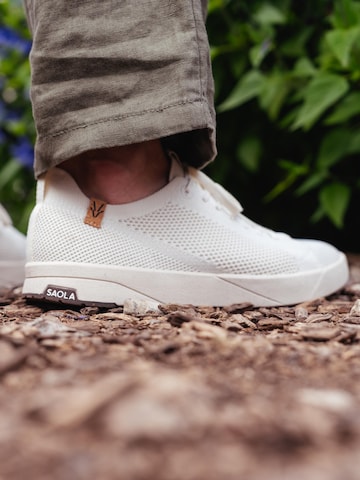 SAOLA Lace-up shoe 'Cannon Knit 2.0 M White' in White