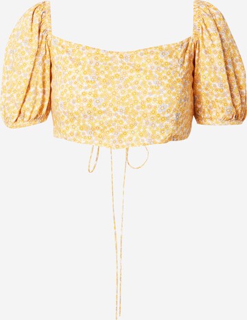 Motel Blouse 'Yuja' in Yellow: front