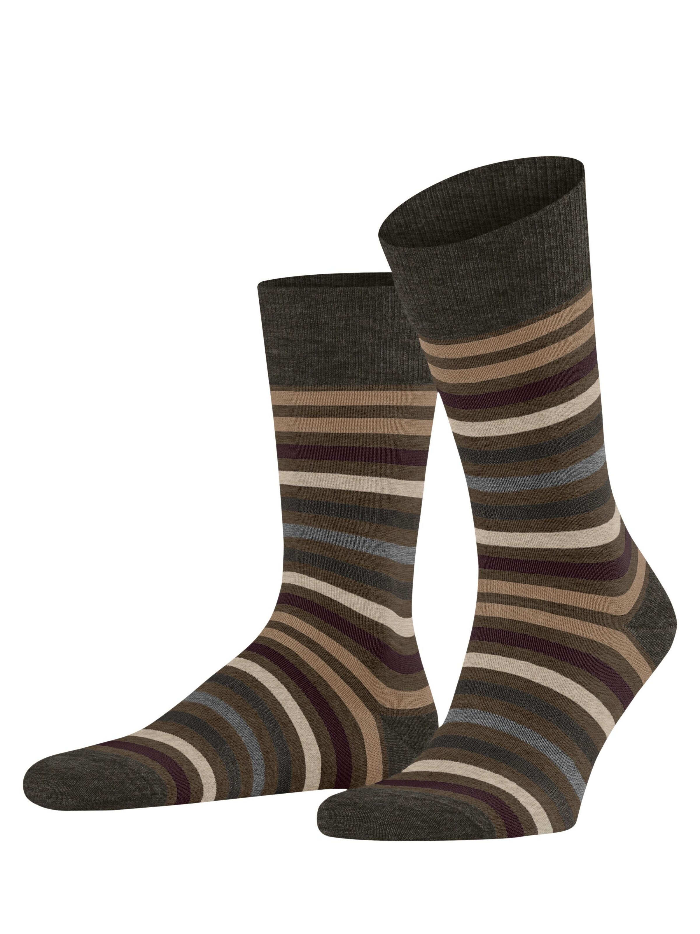 FALKE Socken 'Tinted Stripe'‌‌‌‌‌‌‌ in Grün: Vorderseite