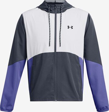 UNDER ARMOUR Sweatvest ' Legacy Windbreaker ' in Grijs: voorkant