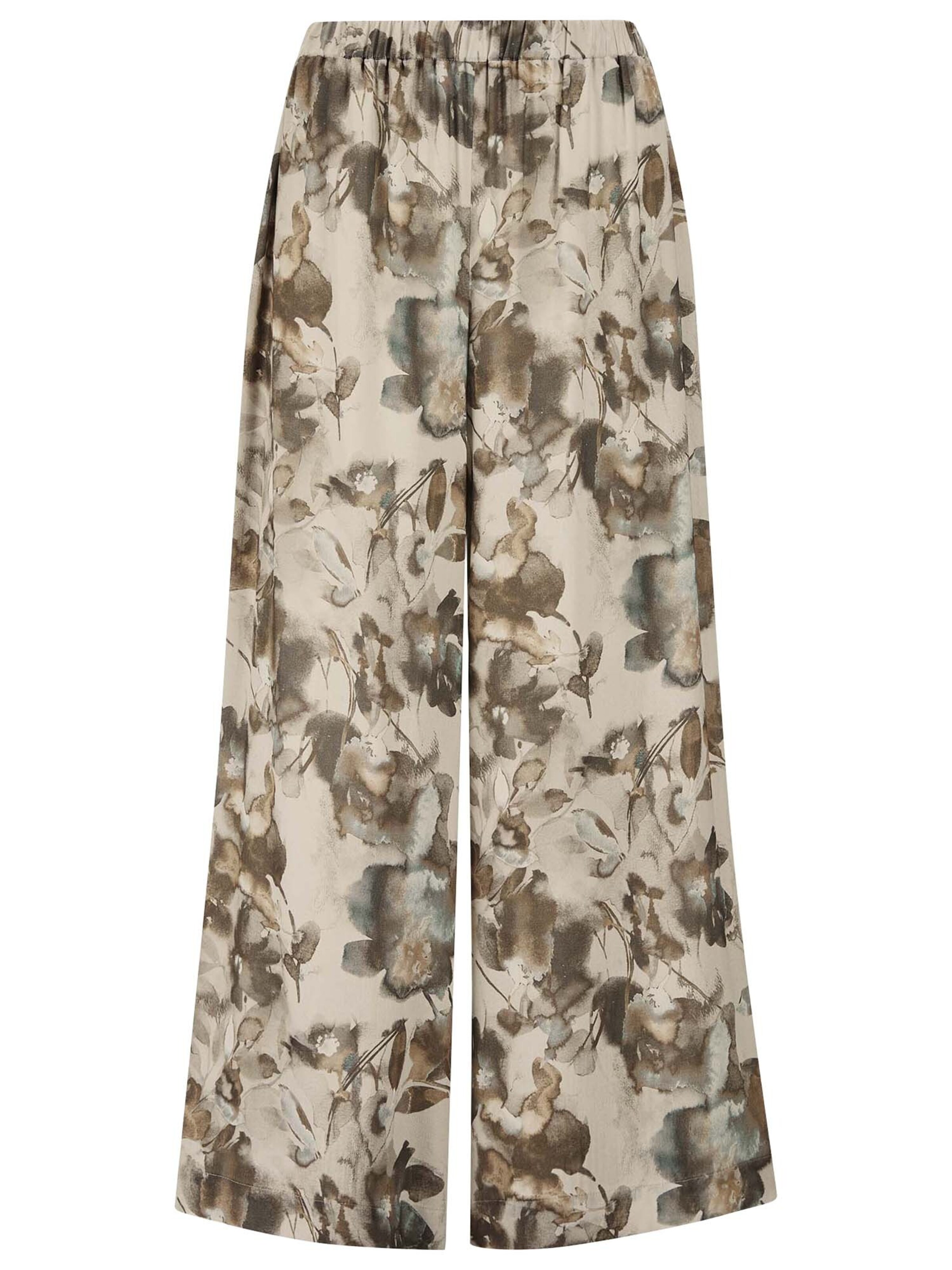 MADELEINE Wide leg Broek in Wit: voorkant