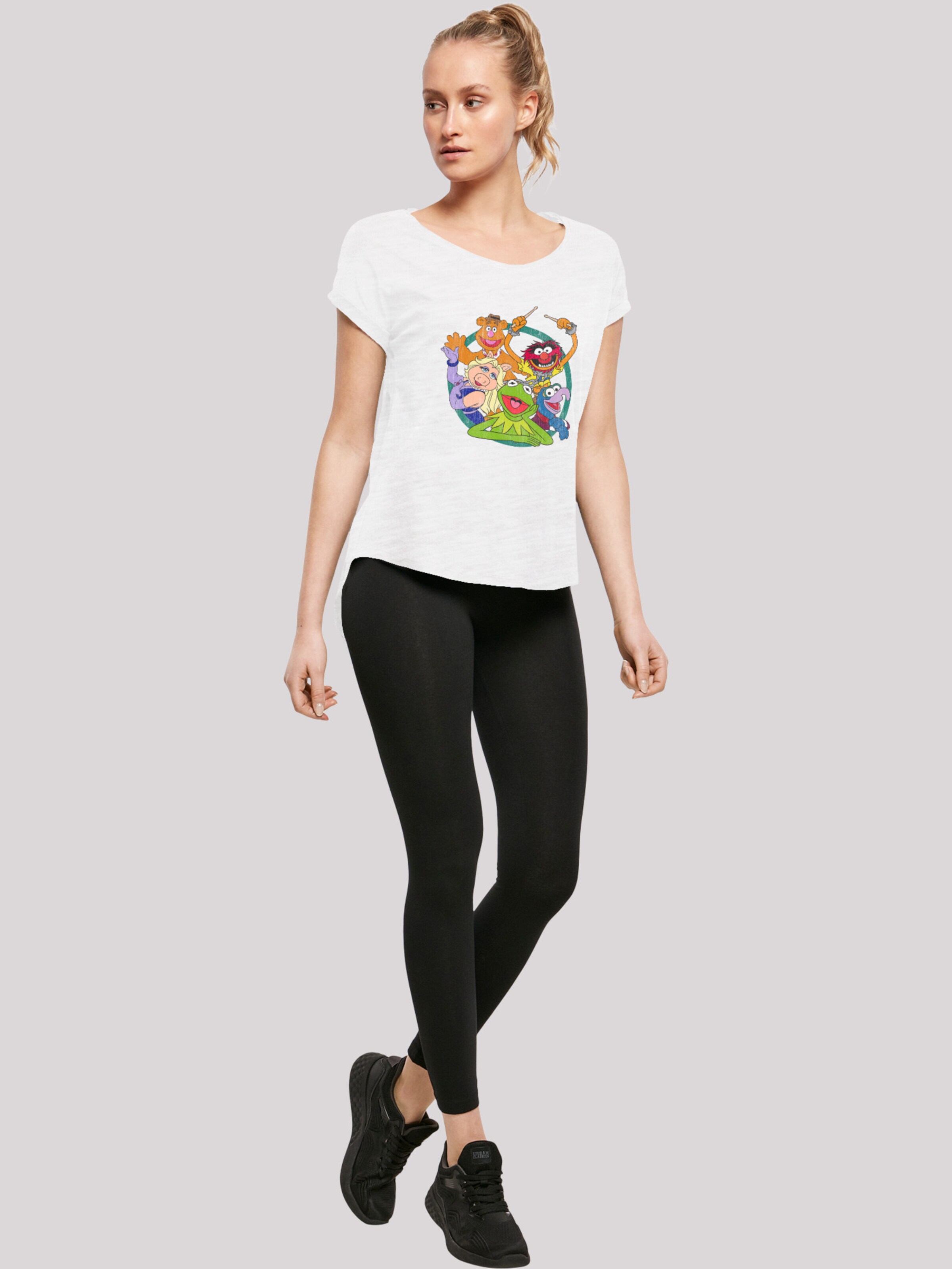 F4NT4STIC T-Shirt 'Disney The Muppets Group Circle' in Weiß | ABOUT YOU