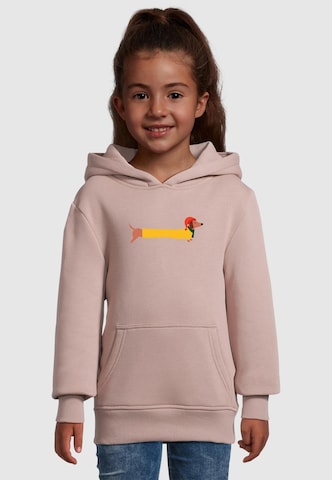 Merchcode Sweatshirt 'Christmas Dog' in Pink: front