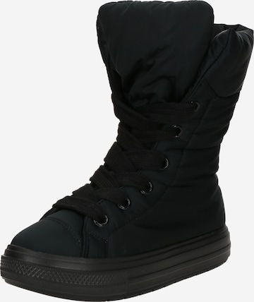 CONVERSE Nauhabootsit värissä musta: etupuoli