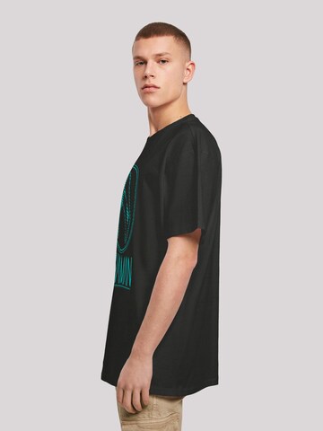 F4NT4STIC Shirt 'DC Comics Aquaman Aqua Logo' in Zwart