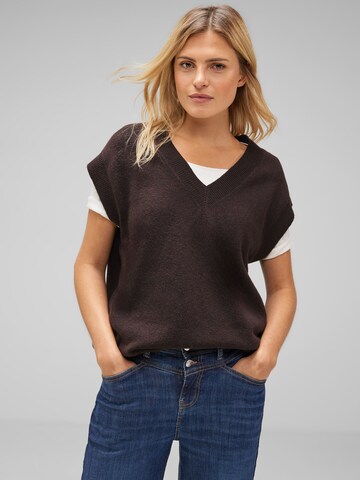 STREET ONE Pullover in Braun: Vorderseite