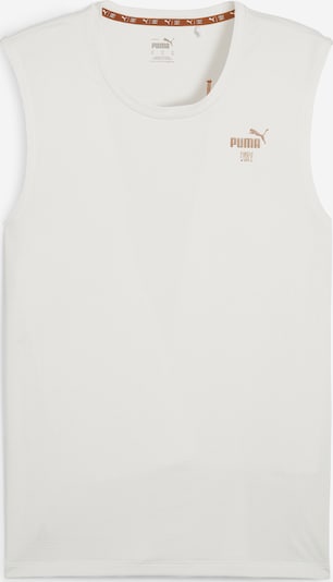 PUMA Sporta krekls 'First Mile', krāsa - konjaka toņa / gaiši pelēks, Preces skats