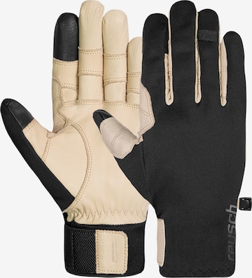 REUSCH Fingerhandschuhe 'Track-X TOUCH-TEC' in Beige: Vorderseite