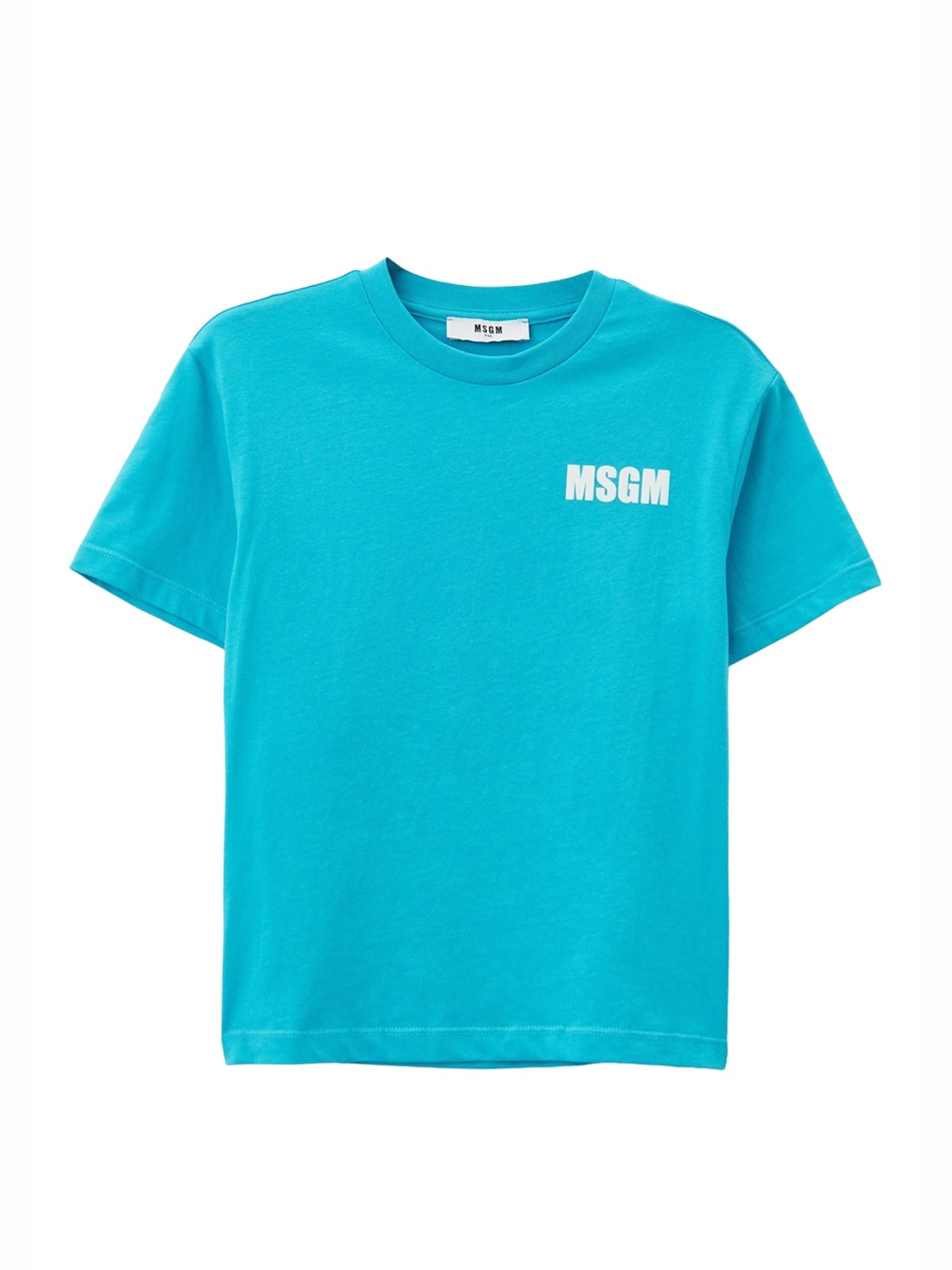 Maglietta di MSGM in blu: frontale