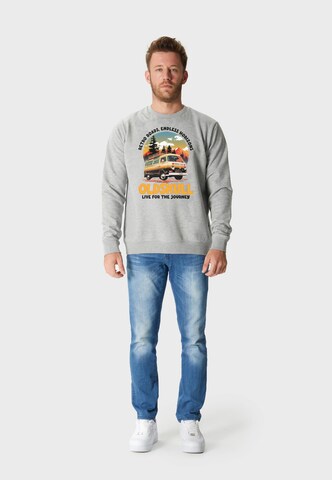 Oldskull Sweatshirt 'Wrldvibe Adventure Van' in Grijs