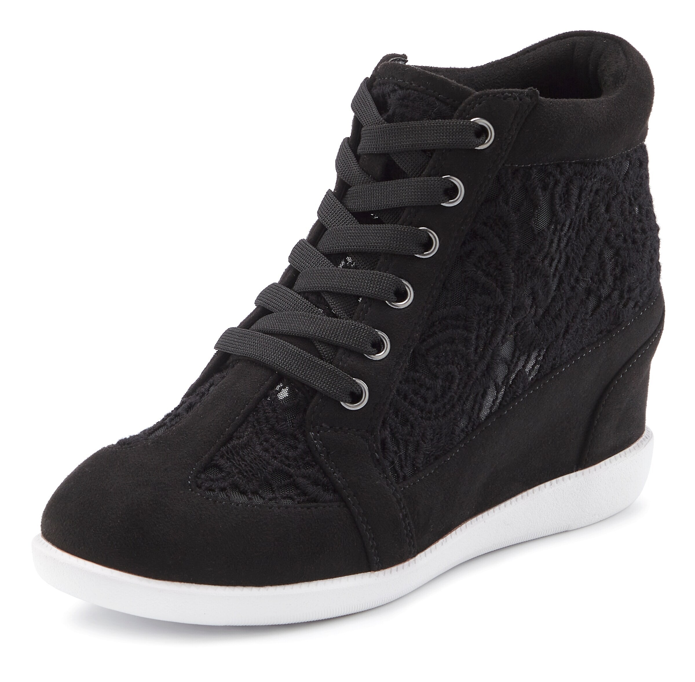LASCANA Lace-Up Ankle Boots in Black, Item view