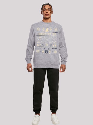 F4NT4STIC Sweatshirt 'Harry Potter Christmas' in Grau