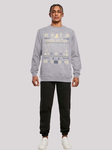 F4NT4STIC Sweatshirt 'Harry Potter Christmas' in Grijs