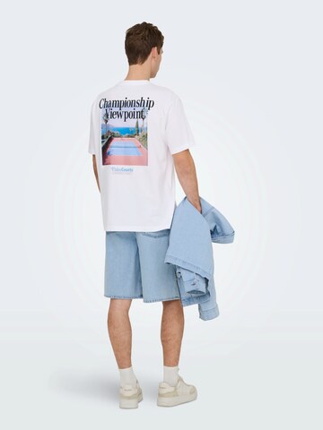 Only & Sons Póló 'ONSFRED NADAL' - fehér