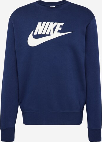 Nike Sportswear Спортивный свитшот в Синий: спереди