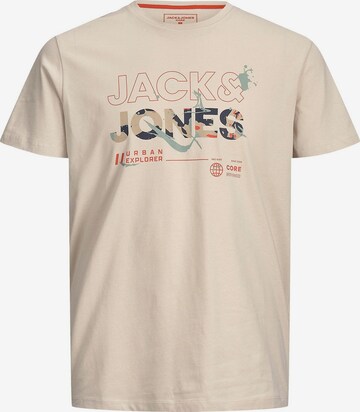 Jack & Jones Junior Shirt 'GAME' in Beige: front