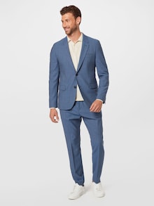 HUGO Anzug 'Anfred/Howard212' in himmelblau / schwarz / weiß