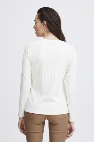 T-shirt 'Amanza' Fransa en blanc