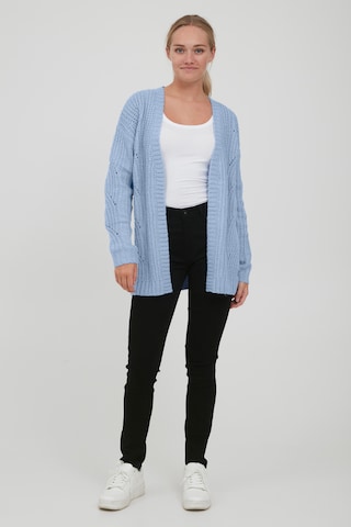 Oxmo Knit Cardigan 'Cle' in Blue