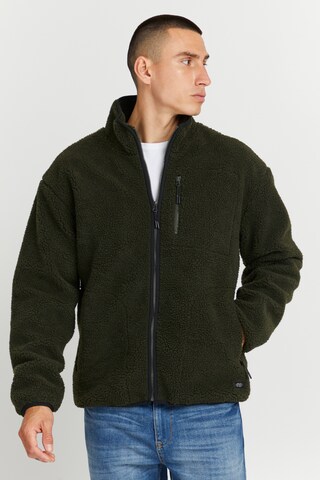 BLEND Fleece Jacket in Green: front
