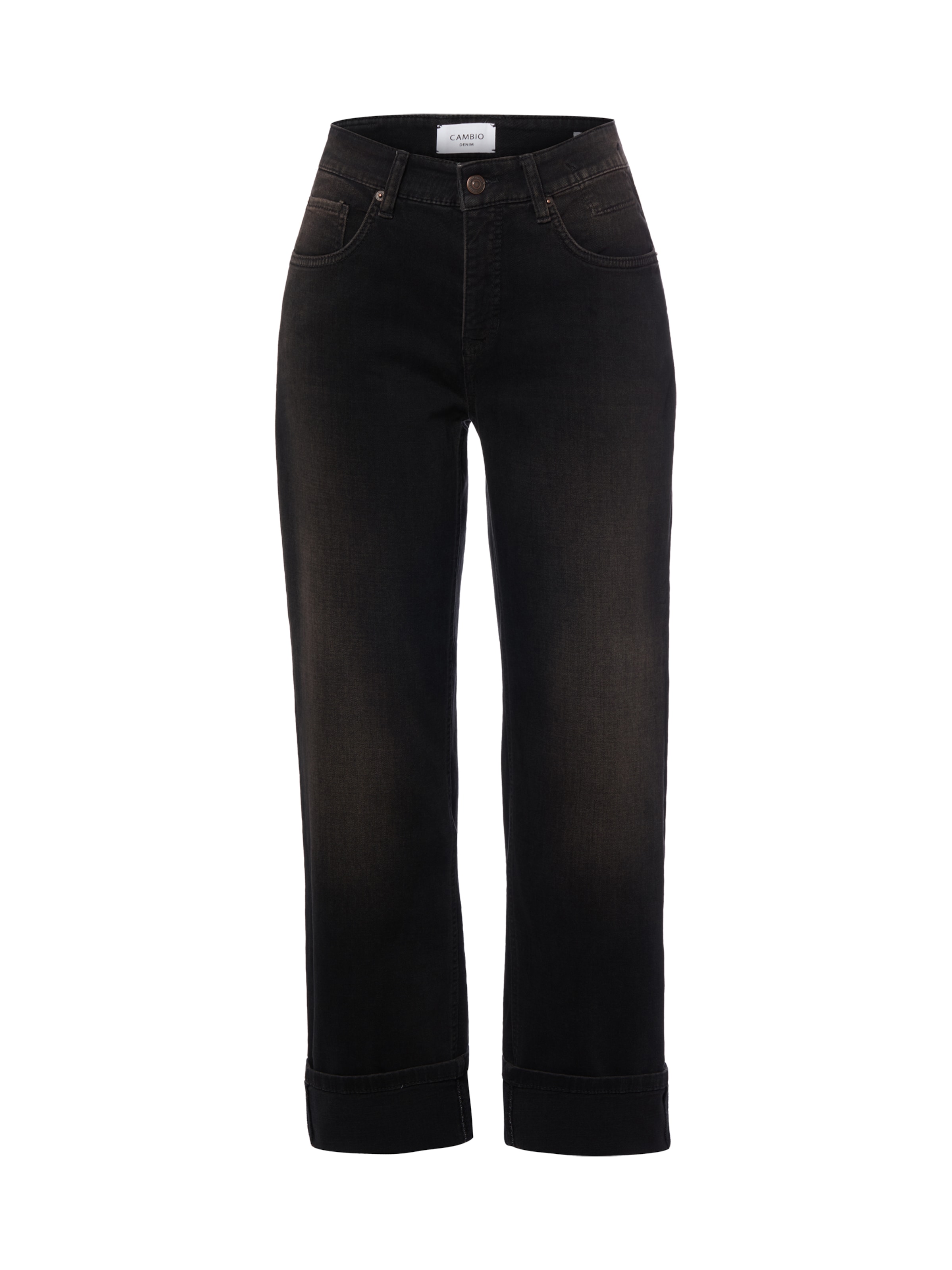 Cambio Loosefit Jeans 'Gaia ' in Schwarz: Vorderseite