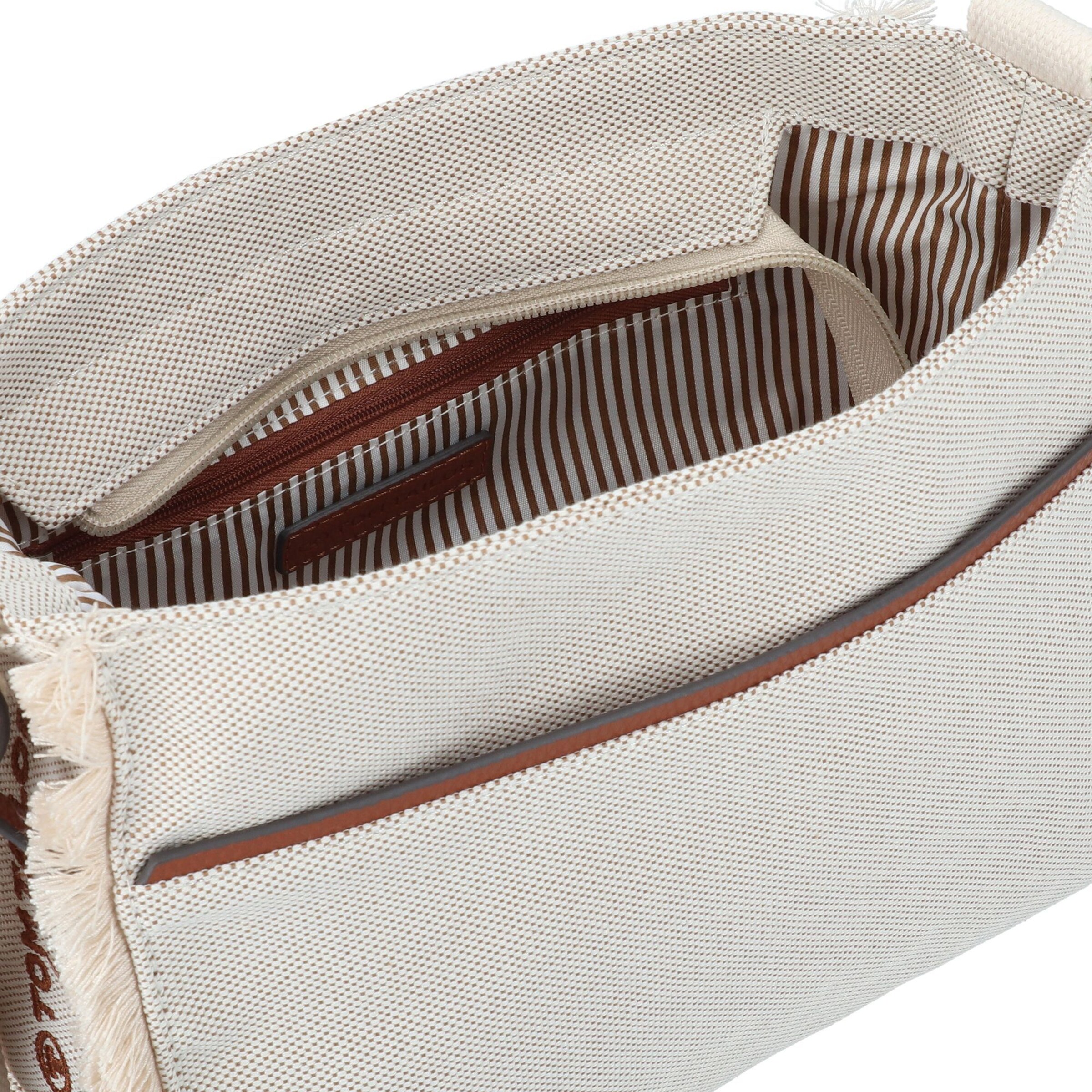 TOM TAILOR Schoudertas 'Zoya' in Beige