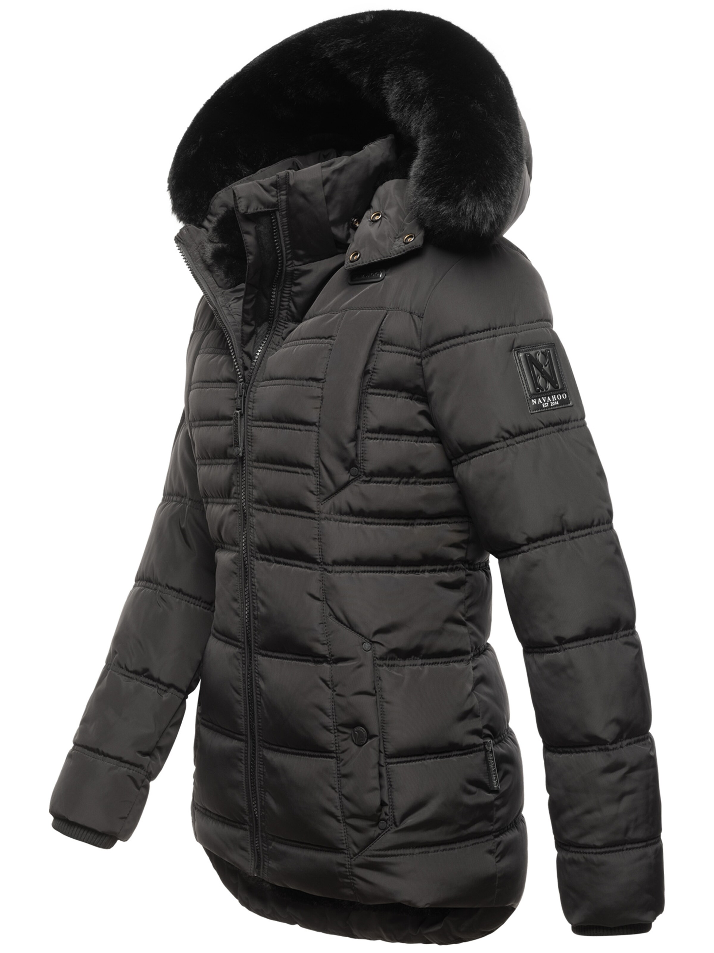 NAVAHOO Winterjacke 'Lissandraa' in Schwarz