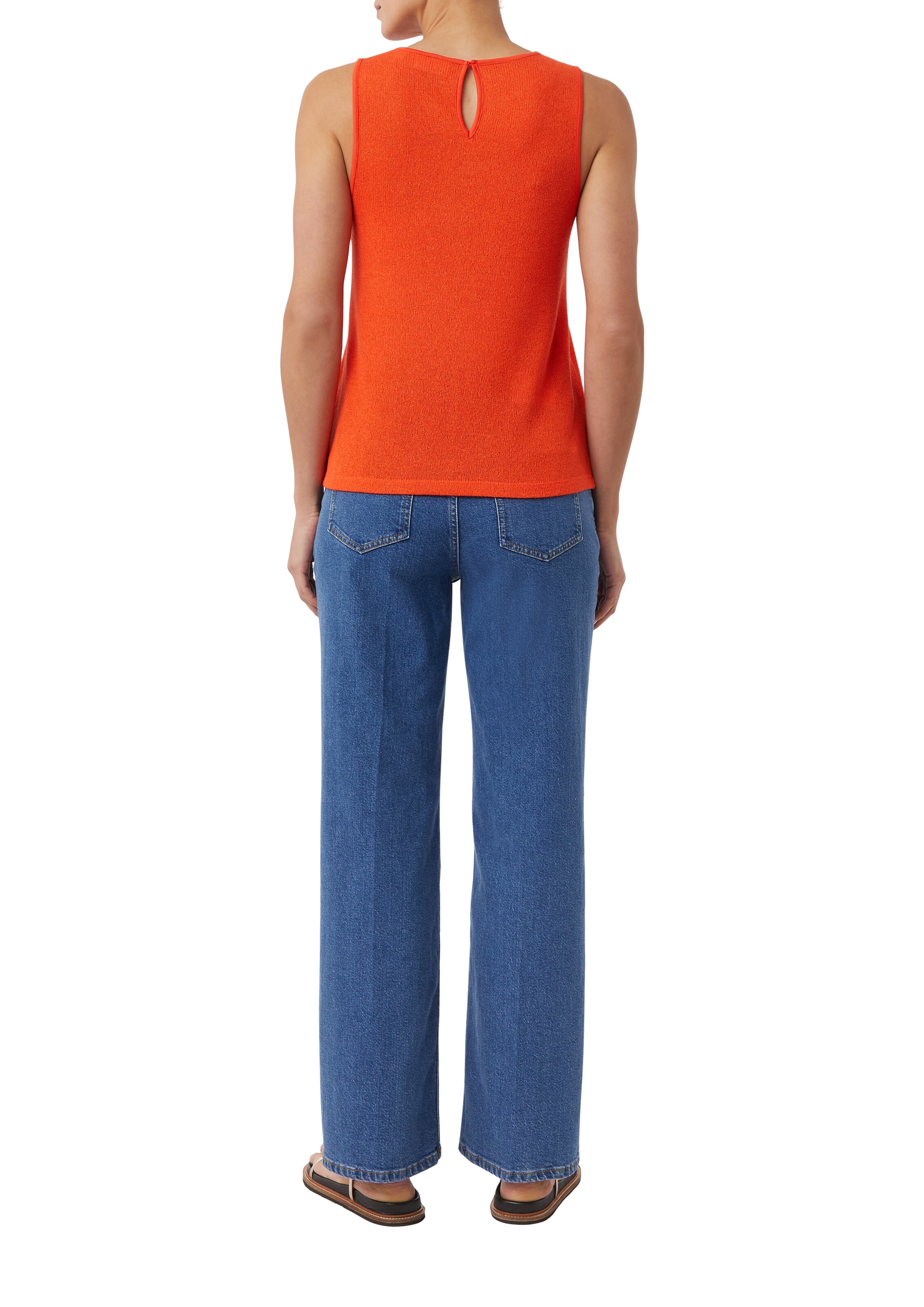 comma casual identity Knitted Top in Orange: back