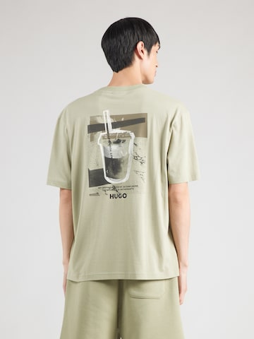 HUGO - Camiseta 'Nurobos' en beige: frente