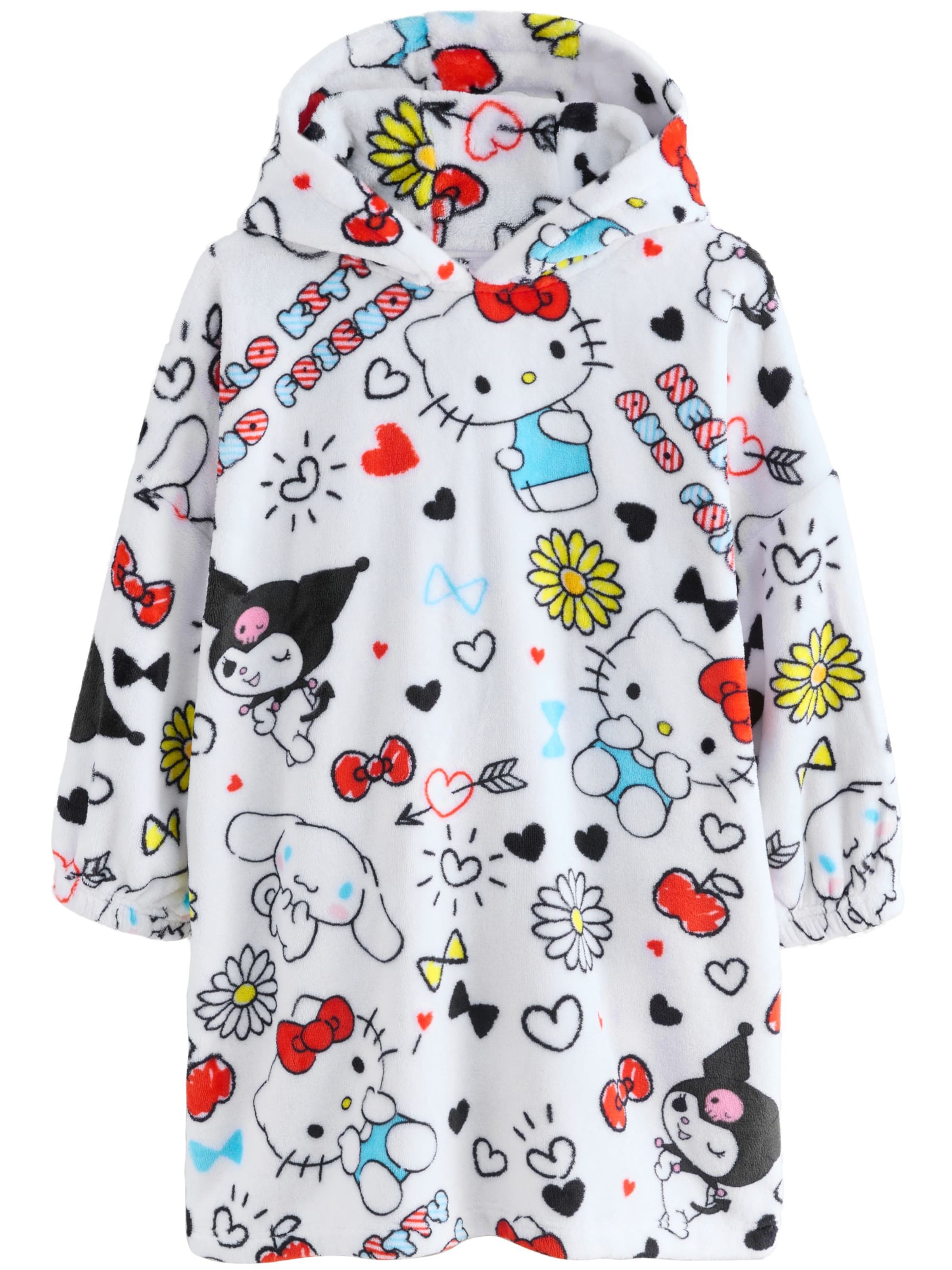 Next Koupací plášť 'Hello Kitty' – bílá: přední strana