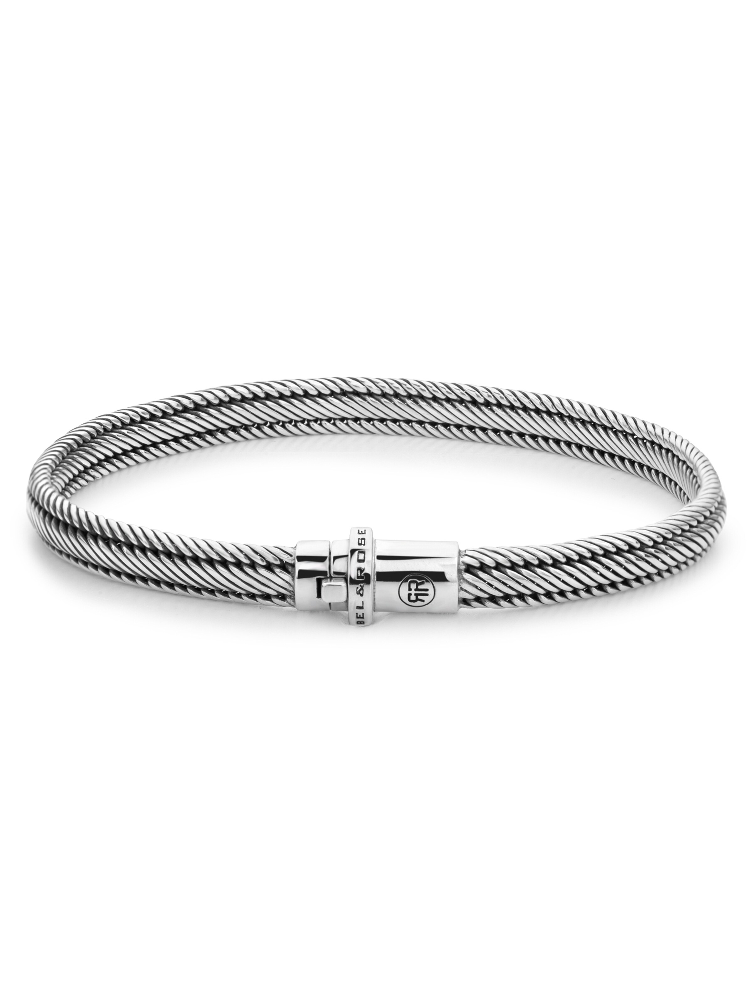 Rebel & Rose Armband in Silber: Vorderseite