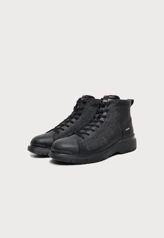 HUGO - Botas con cordones 'Nash' en negro: frente