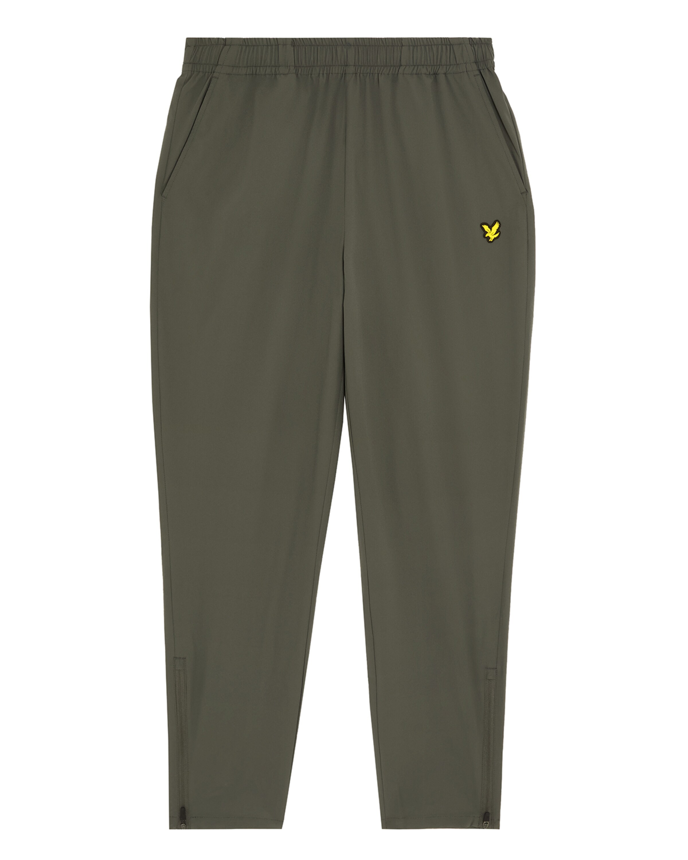 Lyle & Scott Slimfit Broek in Groen: voorkant