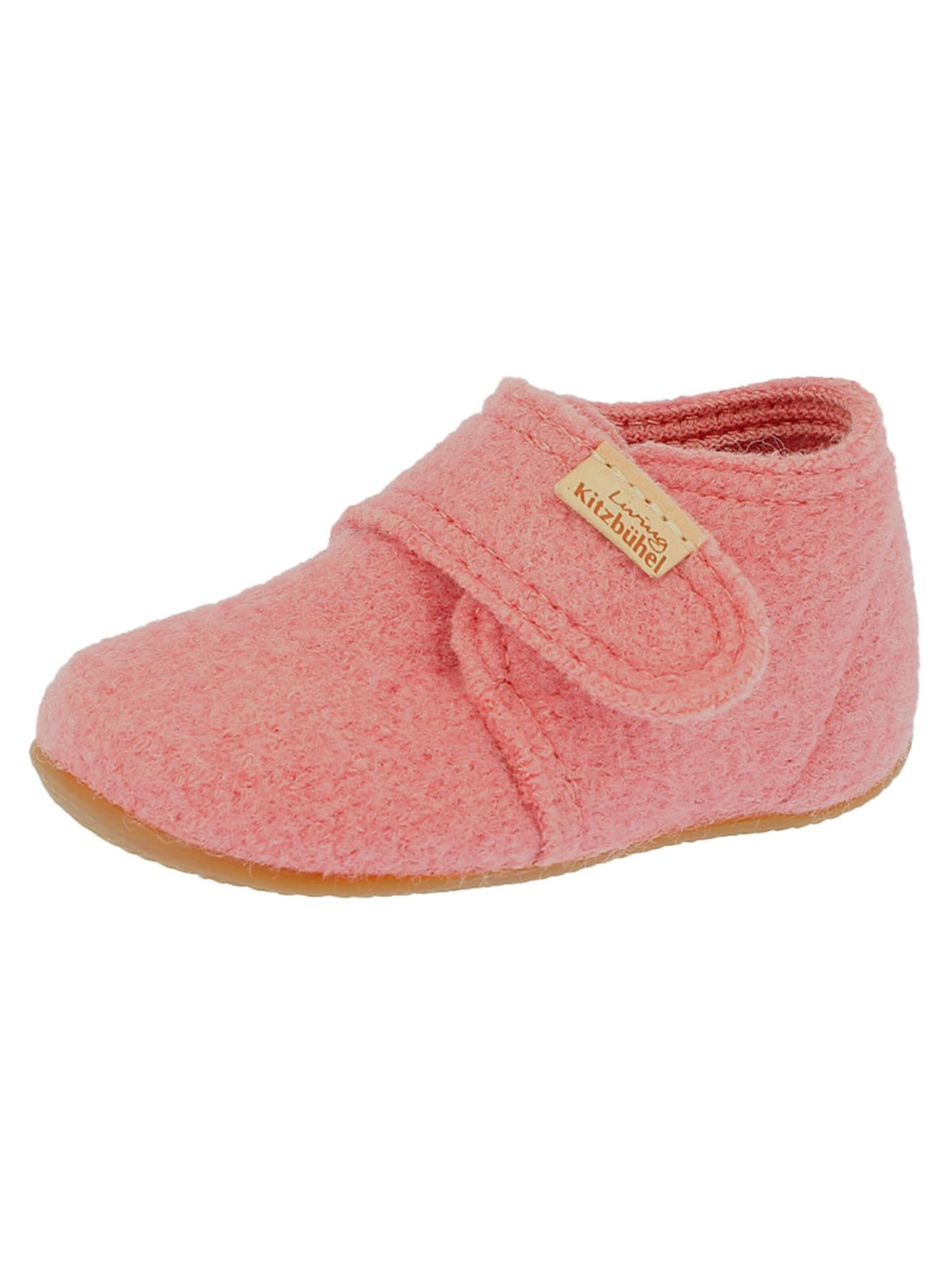 Living Kitzbühel Slipper 'Schurwolle' in Pink: front