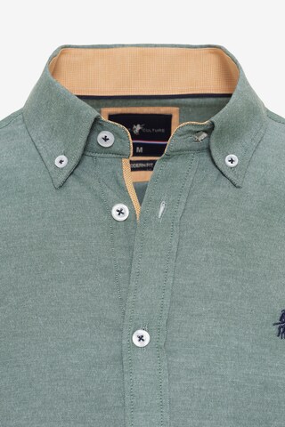 DENIM CULTURE Regular fit Button Up Shirt 'JARELL' in Green