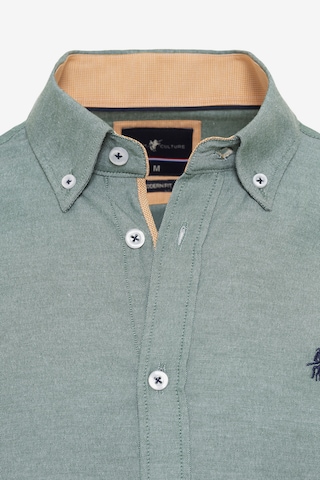 Coupe regular Chemise 'JARELL' DENIM CULTURE en vert