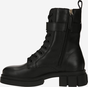 TOMMY HILFIGER Schnürstiefelette in Schwarz