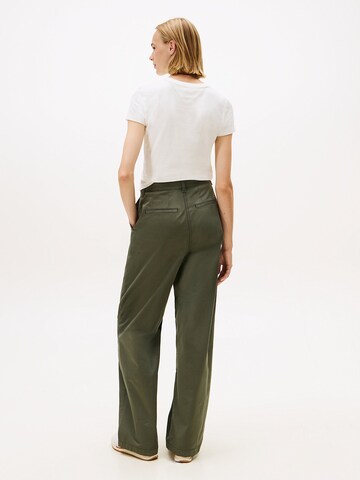 Tommy Jeans Wide Leg Hose in Grün