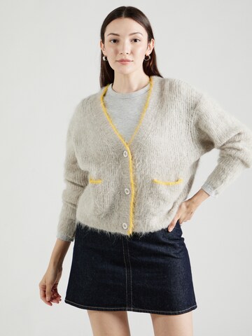 Cardigan 'BYMI' AMERICAN VINTAGE en gris : devant