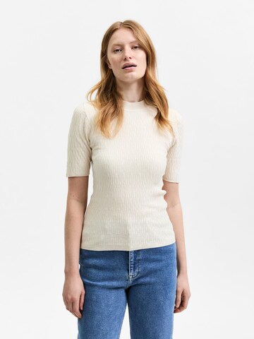 SELECTED FEMME Sweater 'DARINA' in Beige: front