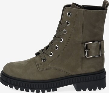 GABOR Lace-Up Ankle Boots in Green